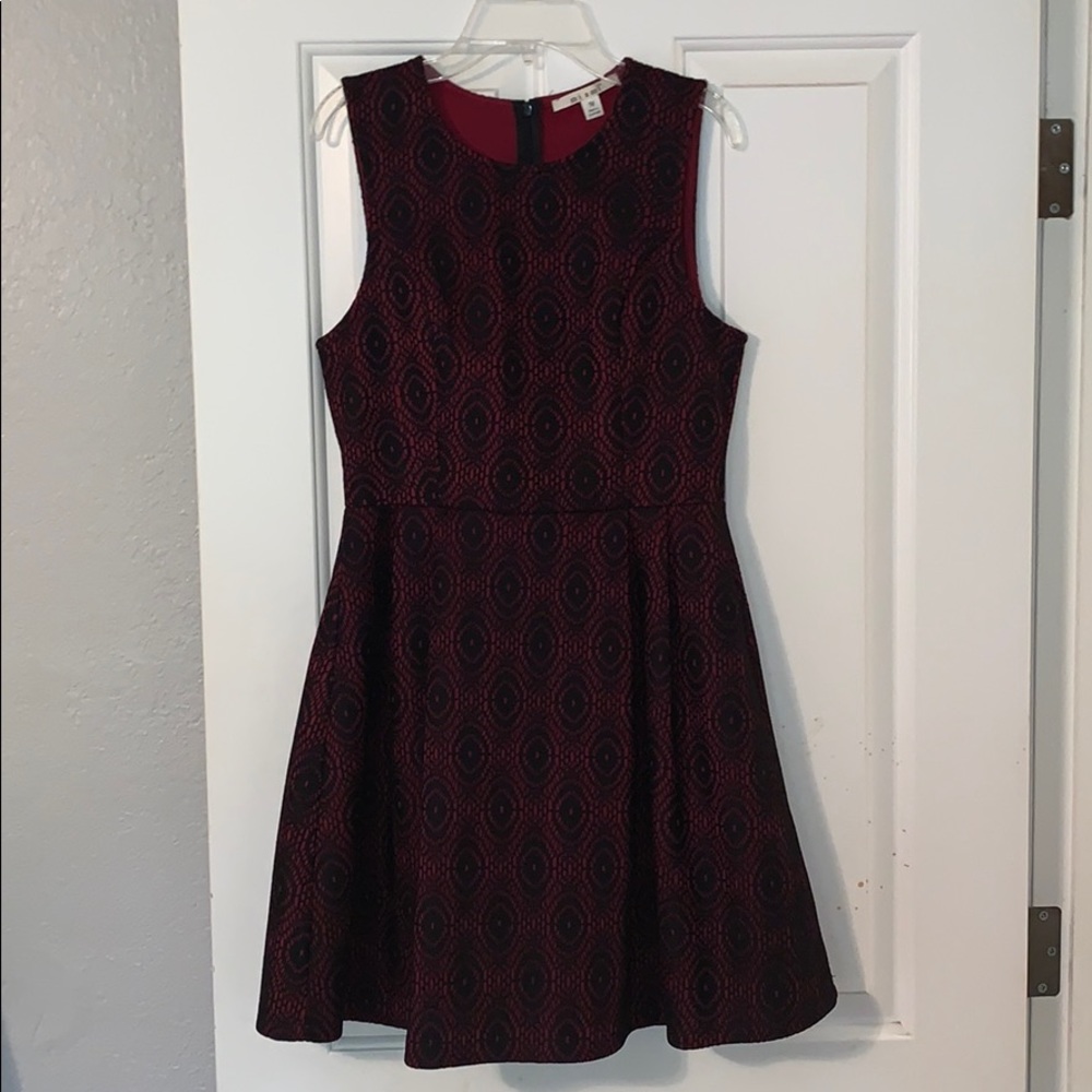 Francesca’s Miami Red and Black Dress
